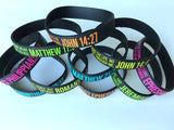 Bible Verse Rubber Wristband