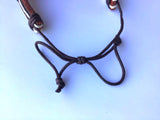 Natural Pull-String Cross Pendant Bracelet