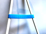 Jesus Loves Me Rubber Wristband, blue