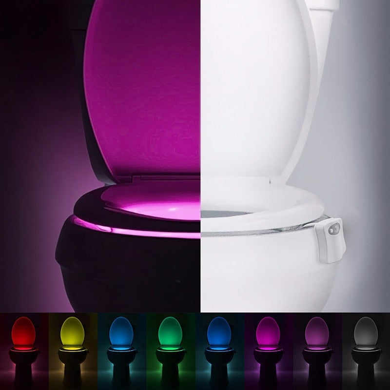 Multicoloured Toilet Night Light, Toilet Seats