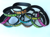 Bible Verse Rubber Wristband