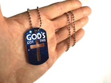 'God's Got This' Dog-Tag Chain Necklace