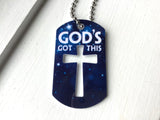 'God's Got This' Dog-Tag Chain Necklace