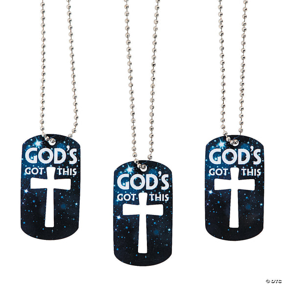 'God's Got This' Dog-Tag Chain Necklace