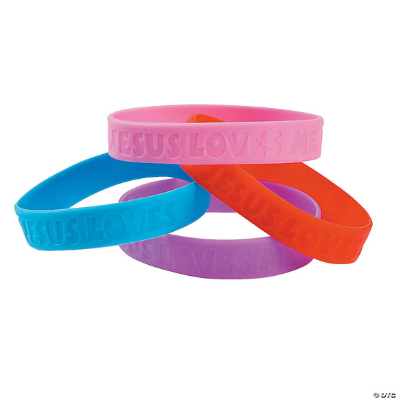 Jesus Loves Me Rubber Wristband