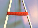 Jesus Loves Me Rubber Wristband, red