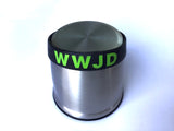 WWJD; acronym for 'What Would Jesus Do?', green